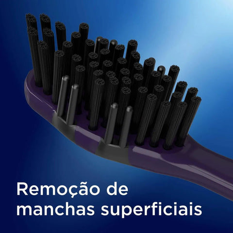 Escova de Dente Oral-B Advanced 5 Ações Com Carvão, Macia Com 2 Unidades
