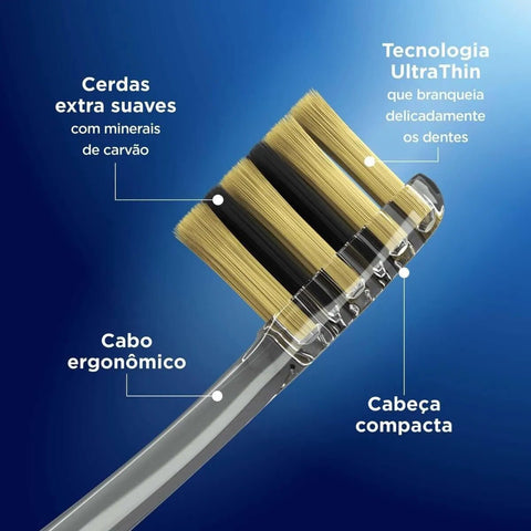 Escova de Dente Oral-B Sensitive Purification Gold Collection Ultrafina Com 4 Unidades