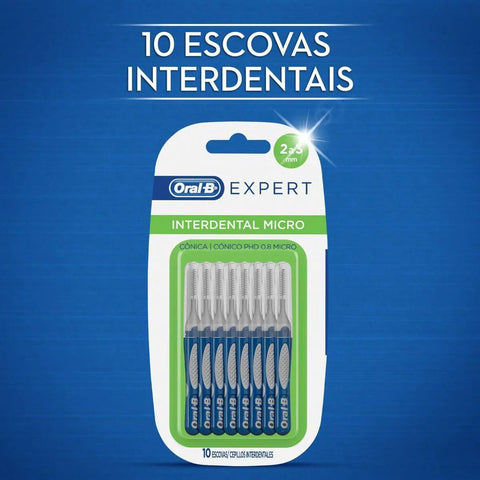 Escova Interdental Oral-B Expert Micro, Cônica Com 10 Unidades