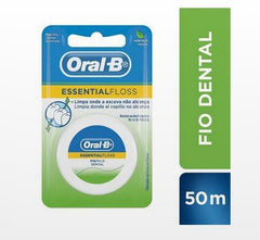 Fio Dental Oral-B Essential-Floss Hortelã, 1 Unidade Com 50M