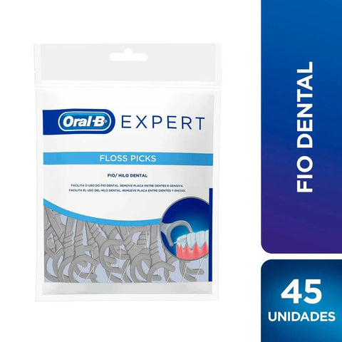 Fio Dental Oral-B Expert Floss Picks 45 Unidades