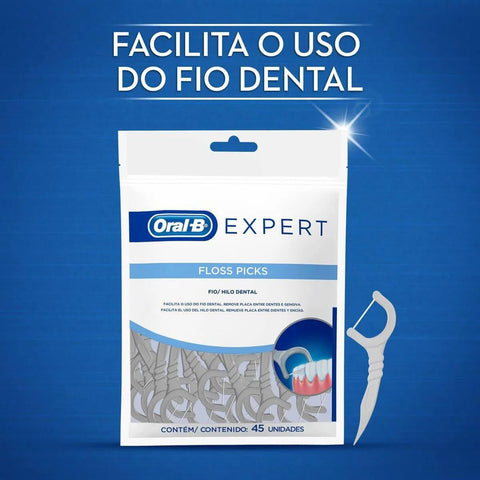Fio Dental Oral-B Expert Floss Picks 45 Unidades
