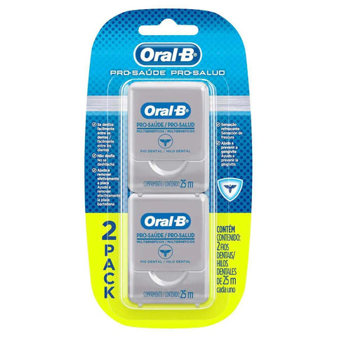 Fio Dental Oral-B Pro-Saúde Menta Refrescante Com 25M, Leve 2 Pague 1