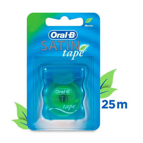 Fio Dental Oral-B Satin Tape Menta, 1 Unidade Com 25M