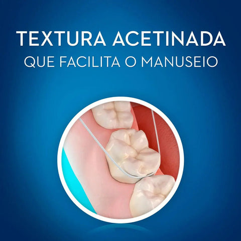 Fio Dental Oral-B Satin Tape Menta, 1 Unidade Com 25M