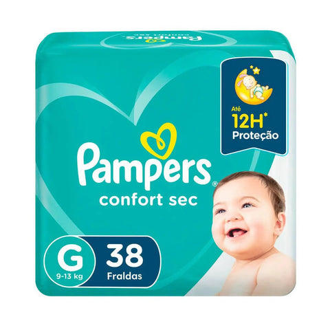 Fralda Pampers Confort Sec Tamanho G - 38 Unidades