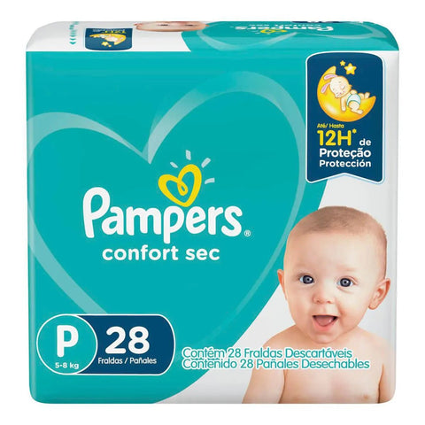 Fralda Pampers Confort Sec Tamanho P - 28 Unidades