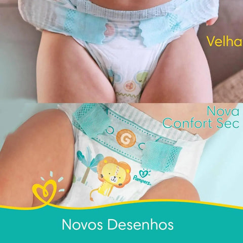 Fralda Pampers Confort Sec Tamanho P - 28 Unidades