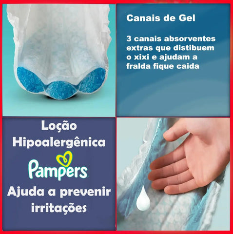 Fralda Pampers Confort Sec Tamanho XXG - 52 Unidades
