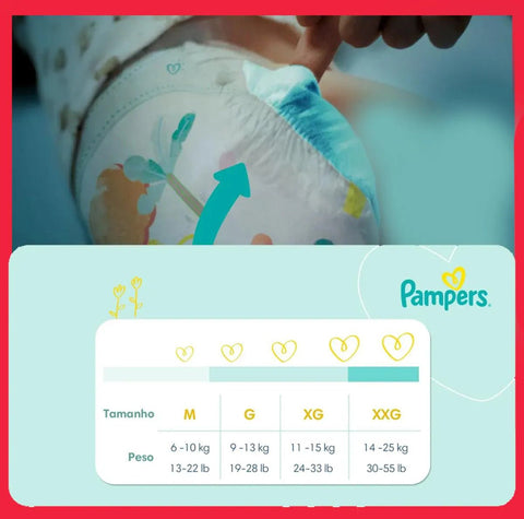 Fralda Pampers Confort Sec Tamanho XXG - 52 Unidades