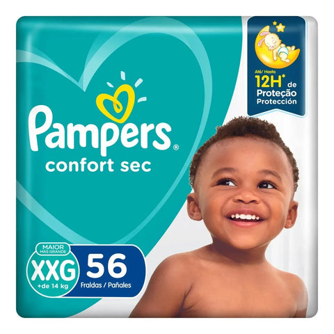 Fralda Pampers Confort Sec Tamanho XXG - 56 Unidades