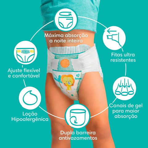 Fralda Pampers Confort Sec Tamanho XXXG - 24 Unidades
