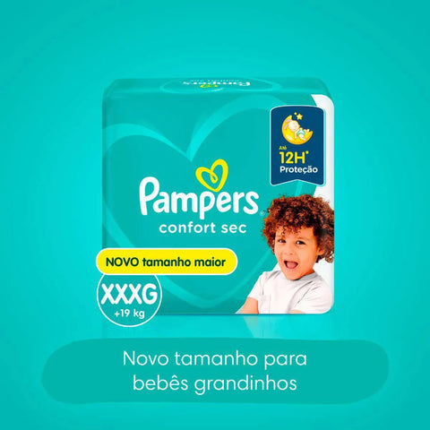 Fralda Pampers Confort Sec Tamanho XXXG - 24 Unidades