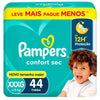 P&G Fralda Pampers Confort Sec Tamanho XXXG - 44 Unidades