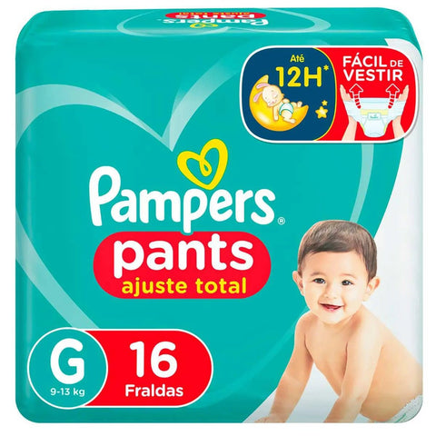 Fralda Pampers Pants Ajuste Total Tamanho G - 16 Unidades
