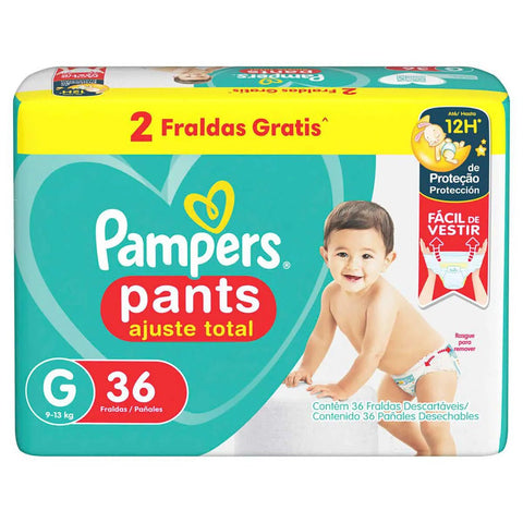 Fralda Pampers Pants Ajuste Total Tamanho G - 36 Unidades