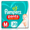 P&G Fralda Pampers Pants Ajuste Total Tamanho M - 20 Unidades
