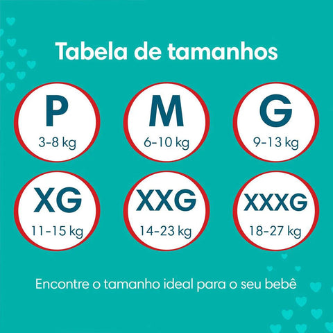 Fralda Pampers Pants Ajuste Total Tamanho XXXG - 54 Unidades