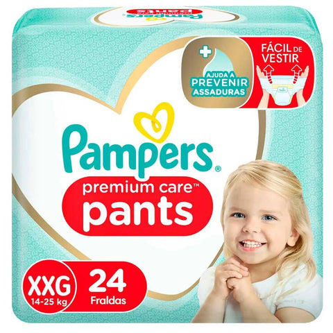 Fralda Pampers Premium Care Tamanho XXG - 24 Unidades