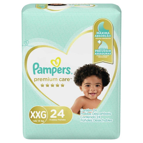 Fralda Pampers Premium Care Tamanho XXG - 24 Unidades (A1)