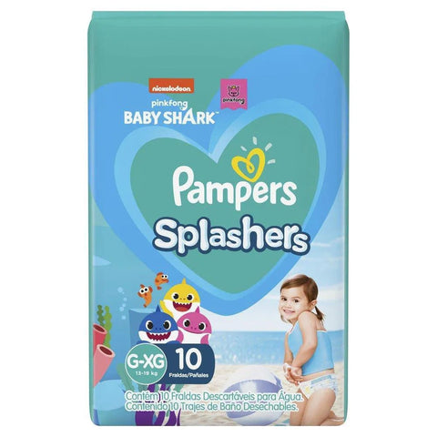 Fralda Pampers Splashers Tamanho G/XG - 10 Unidades