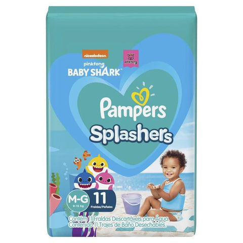 Fralda Pampers Splashers Tamanho M/G - 11 Unidades