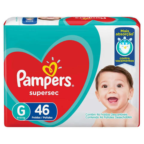 Fralda Pampers Supersec Tamanho G - 46 Unidades