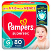 P&G Fralda Pampers Supersec Tamanho G - 80 Unidades