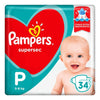 P&G Fralda Pampers Supersec Tamanho P - 34 Unidades