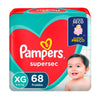 P&G Fralda Pampers Supersec Tamanho XG - 68 Unidades
