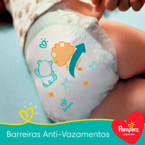 Fralda Pampers Supersec Tamanho XG - 68 Unidades