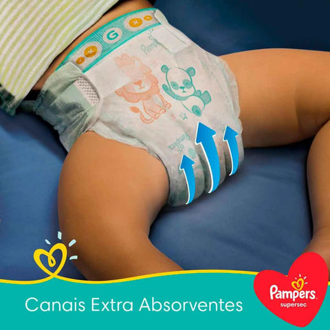 Fralda Pampers Supersec Tamanho XXG - 64 Unidades
