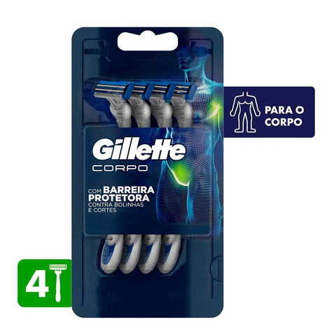 Gillette Corpo 4 Unidades