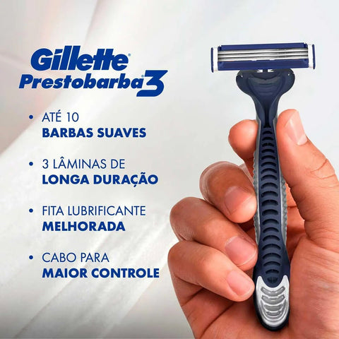 Gillette Prestobarba 3 Tradicional - 4 Unidades