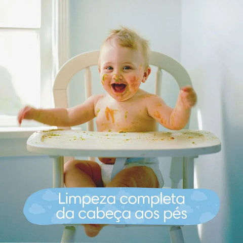 Kit Lenço Umedecido Pampers Cuidado de Bebê 48 Unidades 4 Pacotes