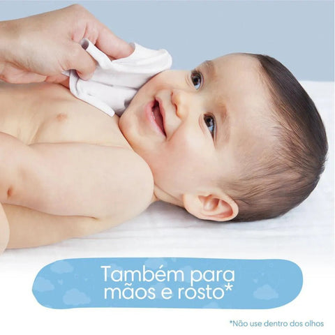 Kit Lenço Umedecido Pampers Cuidado de Bebê 48 Unidades 4 Pacotes