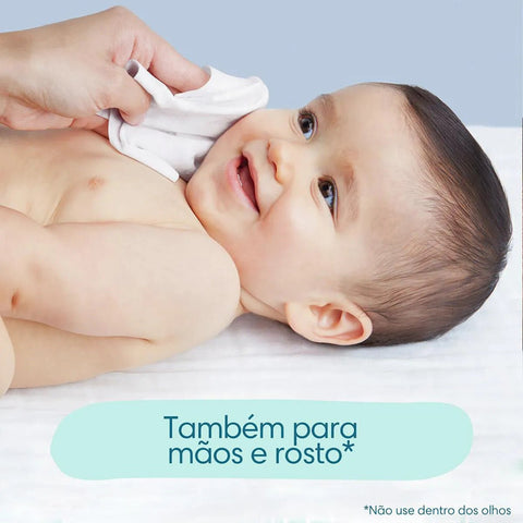 Kit Lenço Umedecido Pampers Higiene Completa 48 Unidades 4 Pacotes