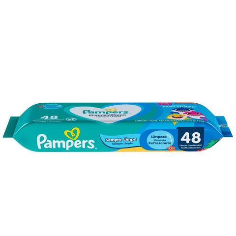 Lenço Umedecido Pampers Splash 48 Unidades