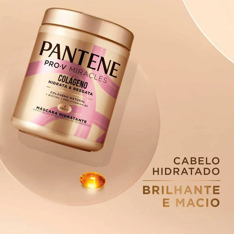 Máscara Hidratante Capilar Pantene Pro-V Miracles Colágeno Hidrata e Resgata 550Ml