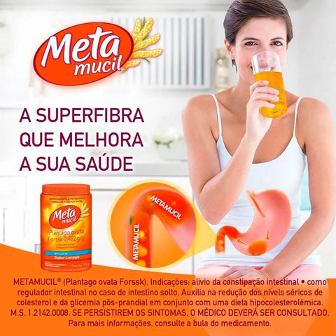 Metamucil 0,492g/g - 174 g - Pó para Solução