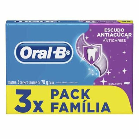 Pasta de Dente Oral-B Antiaçúcar 3 x 70 g