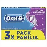 Pasta de Dente Oral-B Antiaçúcar  3 x 70 g