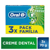 P&G Pasta de Dente Oral-B Extra Fresh 3 x 70 g