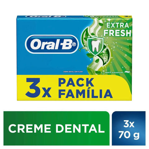 Pasta de Dente Oral-B Extra Fresh 3 x 70 g