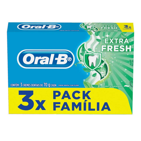 Pasta de Dente Oral-B Extra Fresh 3 x 70 g