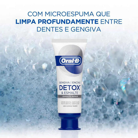 Pasta de Dente Oral-B Gengiva Detox Esmalte Repair - 102 g