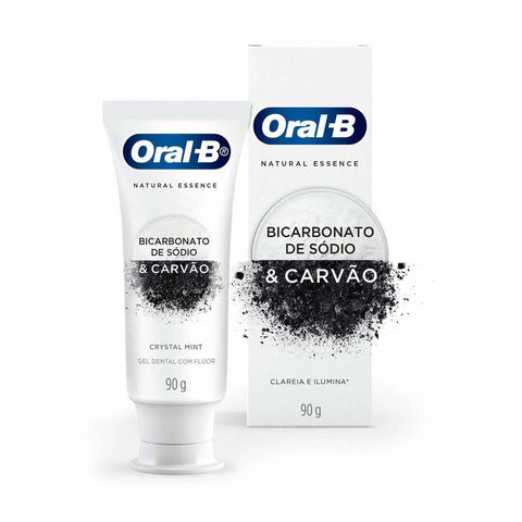 Pasta de Dente Oral-B Natural Essence Bicarbonato e Carvão - 90 g