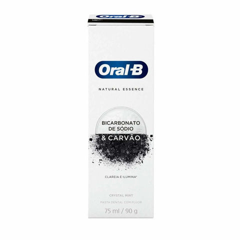 Pasta de Dente Oral-B Natural Essence Bicarbonato e Carvão - 90 g