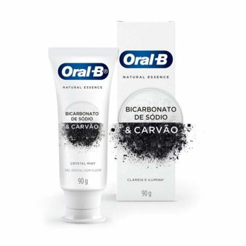Pasta de Dente Oral-B Natural Essence Óleo de Coco e Carvão - 102 g