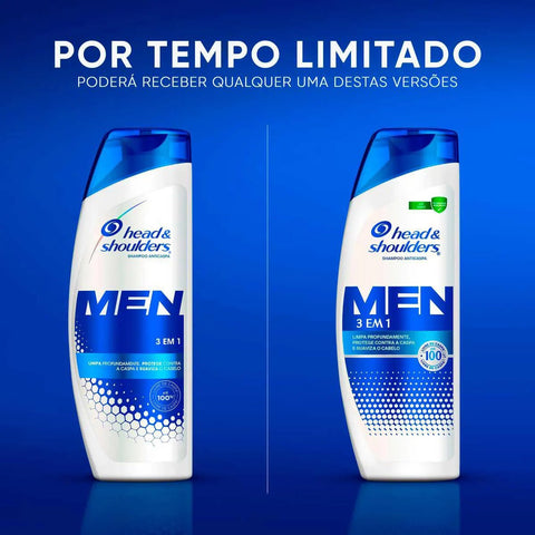 Shampoo Anticaspa Head & Shoulders Men 3 Em 1 Cuidados Com A Raiz 200ml